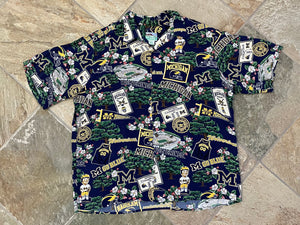 Vintage Michigan Wolverines Reyn Spooner Hawaiian College TShirt, Size XXL