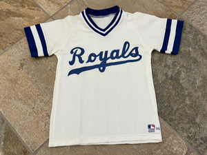 Vintage Kansas City Royals Sand Knit Baseball Jersey, Size Youth Medium, 8-10