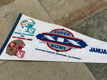 Load image into Gallery viewer, Vintage San Francisco 49ers Miami Dolphins Super Bowl XIX Football Pennant