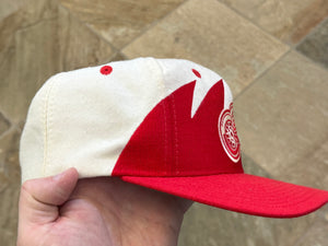 Vintage Detroit Red Wings Logo Athletic Sharktooth Snapback Hockey Hat