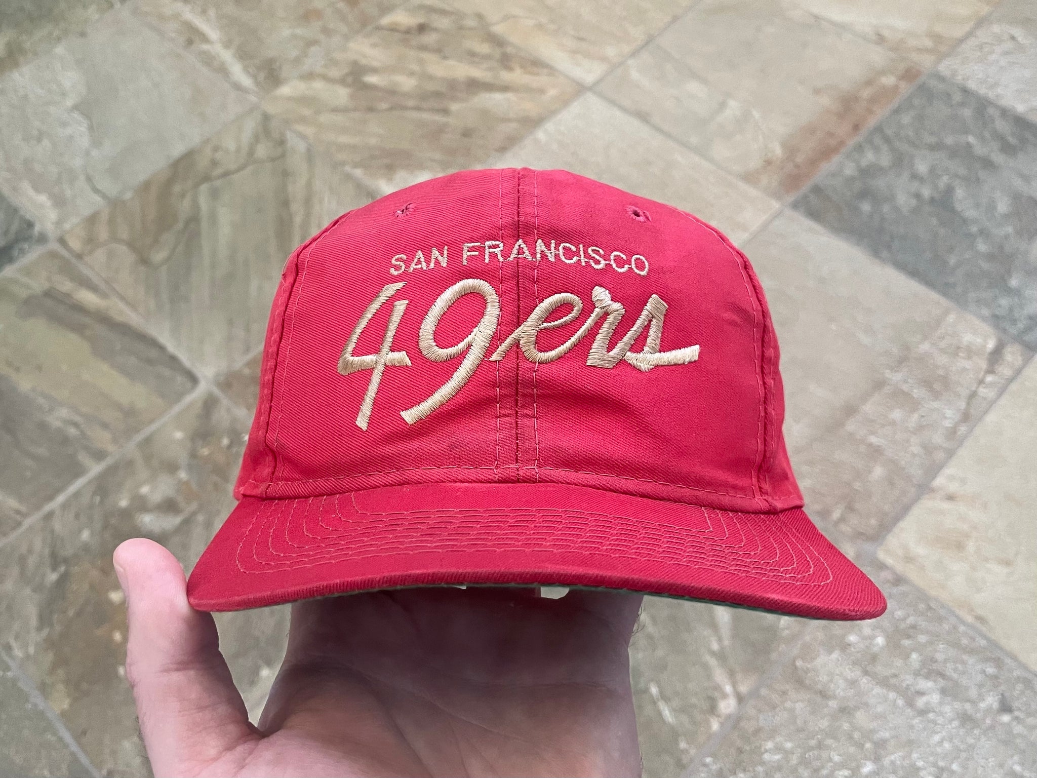 Vintage San Francisco 49ers Sports Specialties Script Football Hat