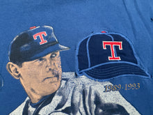 Load image into Gallery viewer, Vintage Texas Rangers Nolan Ryan Nutmeg Baseball TShirt, Size XL