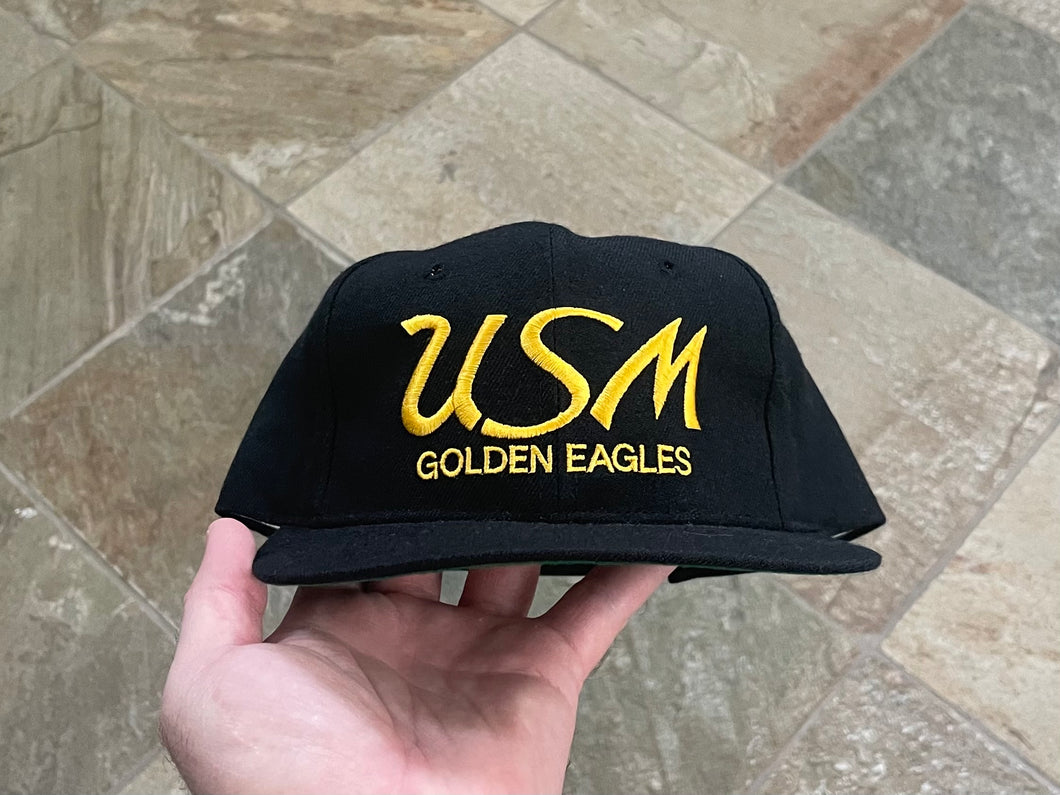 Vintage Southern Miss Golden Eagles Sports Specialties Script Snapback College Hat