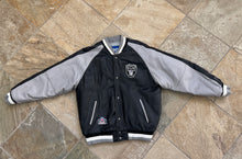 Load image into Gallery viewer, Vintage Oakland Raiders Pro Player Leather Football Jacket, Size Large