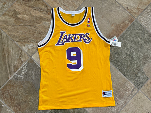 Vintage Los Angeles Lakers Nick Van Excel Champion Basketball Jersey, Size 48, XL