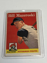 Load image into Gallery viewer, 1958 Topps #238 Bill Mazeroski - Pittsburgh Pirates