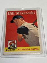 Load image into Gallery viewer, 1958 Topps #238 Bill Mazeroski - Pittsburgh Pirates
