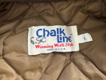 Load image into Gallery viewer, Vintage Wyoming Cowboys Chalkline Satin College Jacket, Size Large