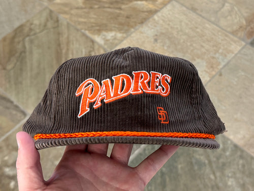 Vintage San Diego Padres Universal Industries Corduroy Snapback Baseball Hat