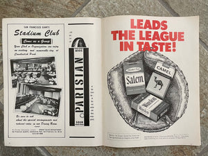 Vintage San Francisco Giants 1973 Baseball Scorecard Program ###