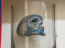 Load image into Gallery viewer, Vintage Carolina Panthers Pewter Highball Football Drinking Glasses- Set of 2 ###