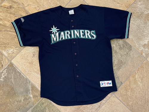 Vintage Seattle Mariners Ken Griffey Jr. Majestic Baseball Jersey, Size XL