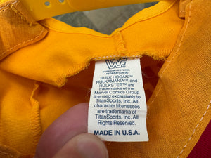 Vintage Hulk Hogan Hulkster Rules WWF WWE Snapback Wrestling Hat ***