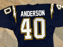 Load image into Gallery viewer, Vintage San Diego Chargers Gary Anderson Game Worn Sand Knit Football Jersey