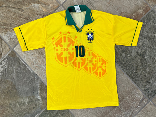 Vintage Brazil National Team Rai Nymerk’s Soccer Jersey, Size Youth XL
