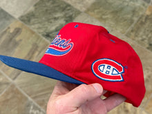 Load image into Gallery viewer, Vintage Montreal Canadiens Starter Tailsweep Script Snapback Hockey Hat