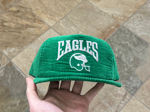 Vintage Philadelphia Eagles New Era Corduroy Snapback Football Hat