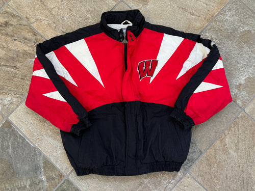 Vintage Wisconsin Badgers Apex One Spike Parka College Jacket, Size Large
