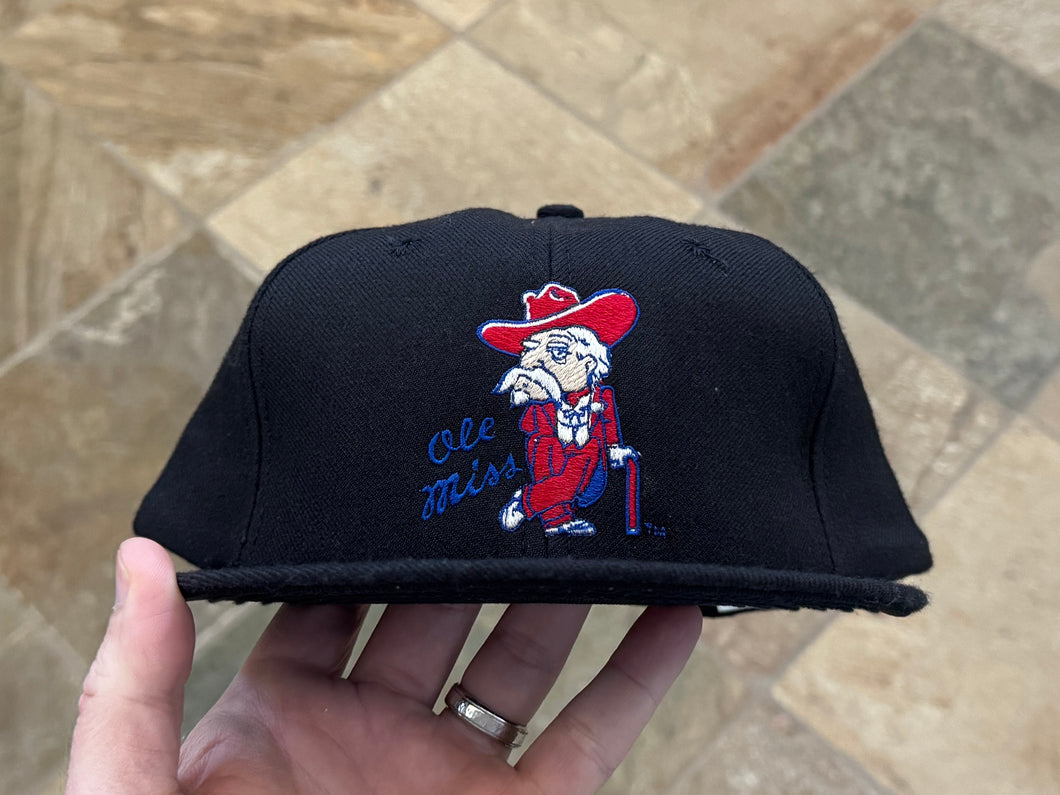 Vintage Ole Miss Rebels Delong Plain Logo Snapback College Hat