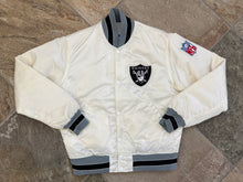 Load image into Gallery viewer, Vintage Los Angeles Raiders Starter Satin Football Jacket, Size Small