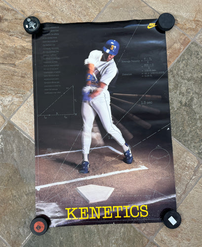 Vintage Seattle Mariners Ken Griffey Jr. Kenetics Nike Baseball Poster