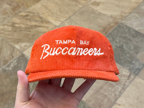 Vintage Tampa Bay Buccaneers Sports Specialties Script Corduroy Football Hat