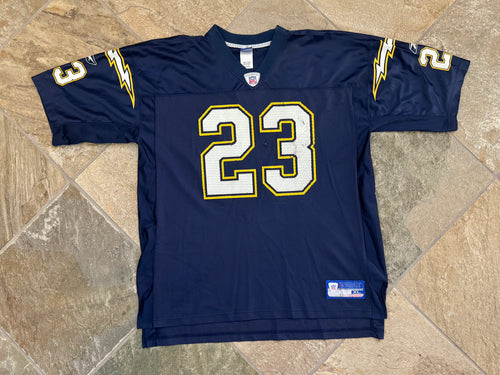 Vintage San Diego Chargers Quentin Jammer Reebok Football Jersey, Size XL