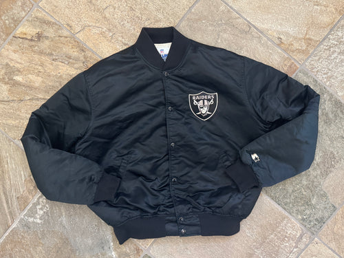 Vintage Los Angeles Raiders Starter Satin Football Jacket, Size XL