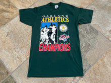 Load image into Gallery viewer, Vintage Oakland Athletics 1989 World Series Logo 7 Baseball TShirt, Size Medium