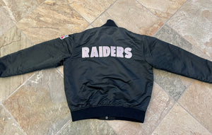 Vintage Los Angeles Raiders Starter Satin Football Jacket, Size Large