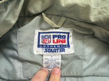 Load image into Gallery viewer, Vintage Los Angeles Raiders Starter Trench Coat Parka Football Jacket, Size Large