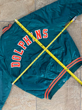 Load image into Gallery viewer, Vintage Miami Dolphins Chalk Line Satin Football Jacket, Size XL