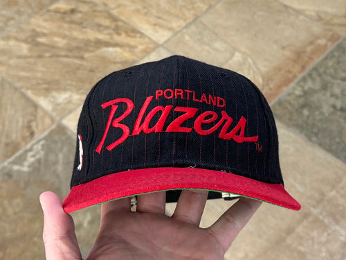 Vintage Portland Trailblazers Sports Specialties Script Snapback Basketball Hat