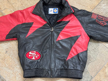 Load image into Gallery viewer, Vintage San Francisco 49ers Logo Athletic Leather Sharktooth Football Jacket, Size XL