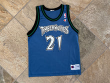 Load image into Gallery viewer, Vintage Minnesota Timberwolves Kevin Garnett Champion Basketball Jersey, Size Youth Large, 14-16
