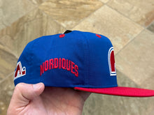 Load image into Gallery viewer, Vintage Quebec Nordiques Twins Snapback Hockey Hat