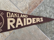 Load image into Gallery viewer, Vintage Oakland Raiders 1977 Super Bowl XI Champions Football Pennant