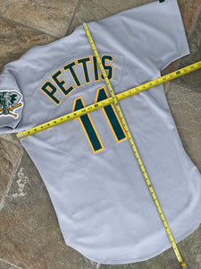 Vintage Oakland Athletics Pettis Game Worn Russell Baseball Jersey, Size 42, Medium