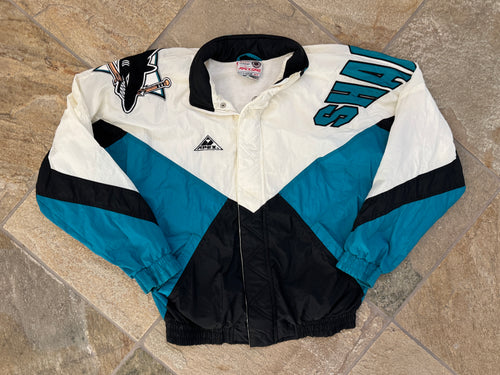 Vintage San Jose Sharks Apex One Windbreaker Hockey Jacket, Size Medium
