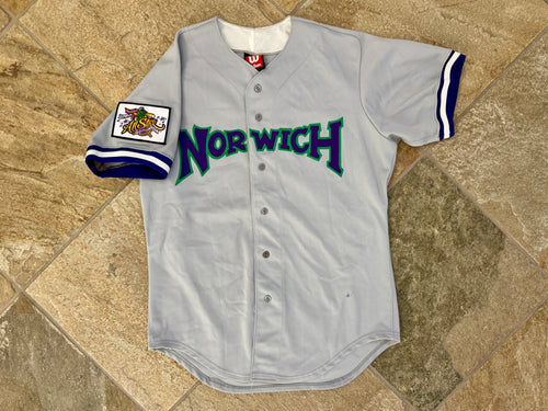 Vintage Norwich Navigators Wilson Game Worn MiLB Baseball Jersey, Size 42, Medium