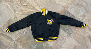 Vintage Pittsburgh Penguins Starter Satin Hockey Jacket, Size Large