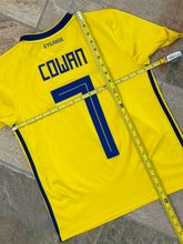 Load image into Gallery viewer, Sweden Swedish National Team Cowan Adidas Soccer Jersey, Size Youth Large, 12-14