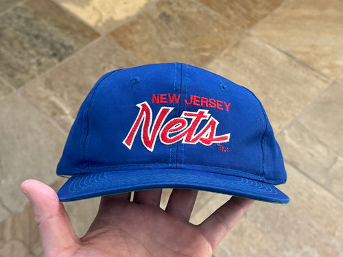 Vintage New Jersey Nets Sports Specialties Script Snapback Basketball Hat