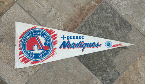 Vintage Quebec Nordiques NHL Hockey Pennant