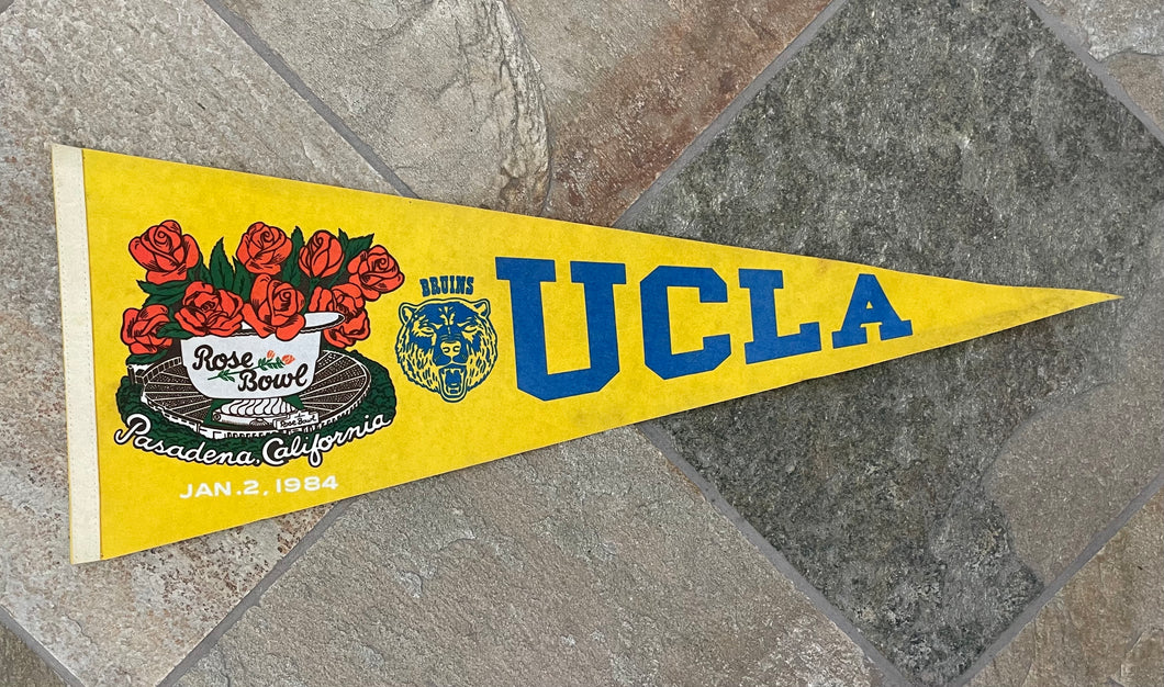 Vintage UCLA Bruins 1984 Rose Bowl College Football Pennant