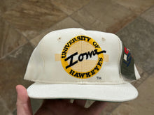 Load image into Gallery viewer, Vintage Iowa Hawkeyes The Game Circle Logo Snapback College Hat