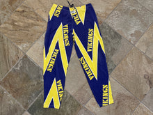 Load image into Gallery viewer, Vintage Minnesota Vikings Zubaz Football Pants, Size Large