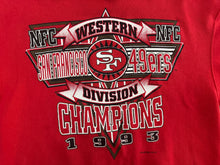 Load image into Gallery viewer, Vintage San Francisco 49ers Western Division Champions Football Sweatshirt, Size Large