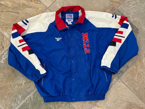 Vintage Buffalo Bills Reebok Windbreaker Football Jacket, Size XL