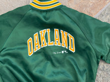 Load image into Gallery viewer, Vintage Oakland Athletics Chalkline Satin Baseball Jacket, Size Youth Small, 6-8